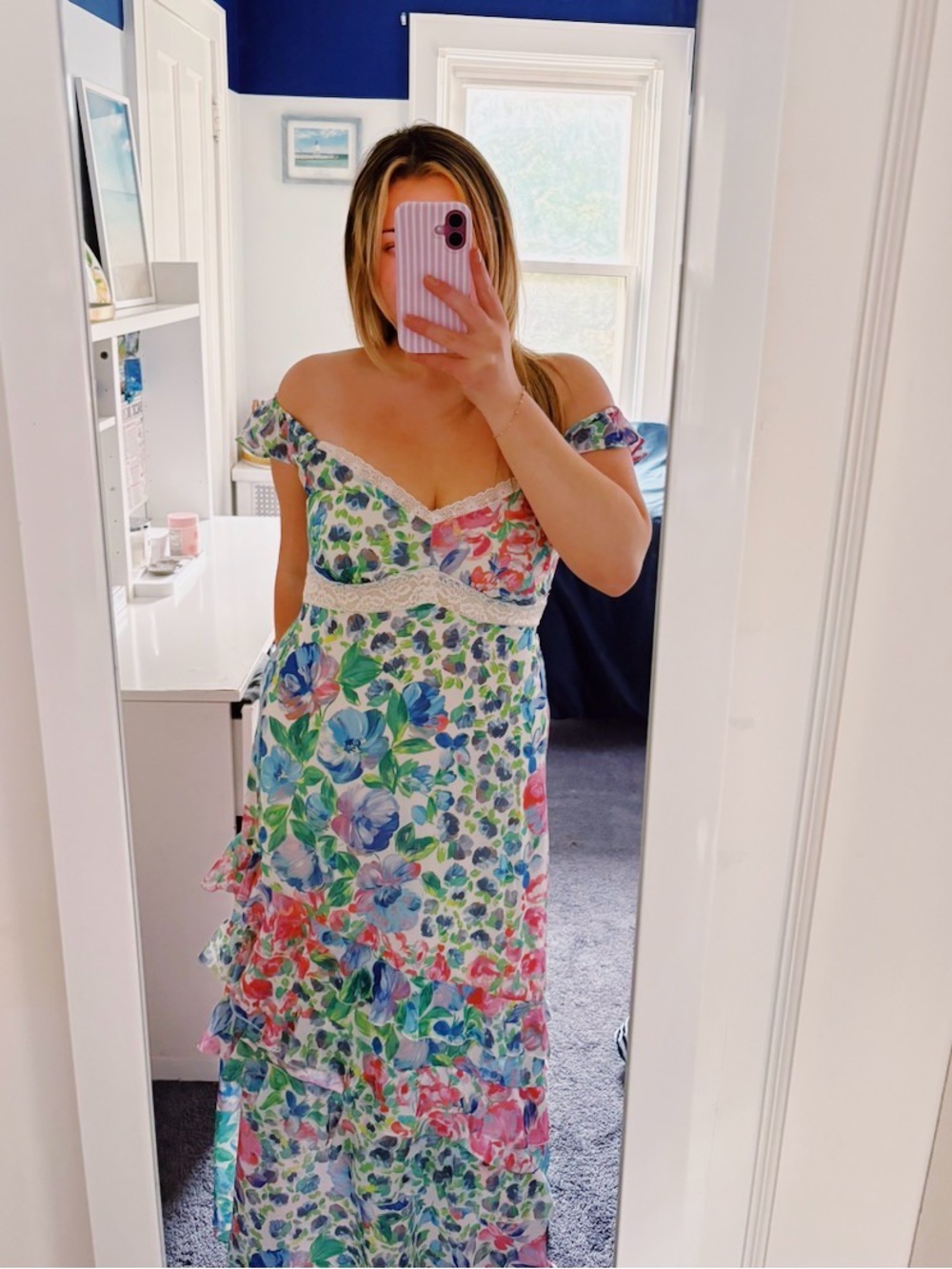 NWOT maxi dress / size m / great preference - pref dress for sorority rush